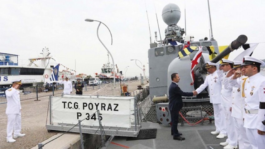 Vali İlhami Aktaş TCG Poyraz Gemisini Ziyaret Etti