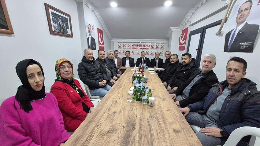 Yeniden Refah Partisi Biga İlçe Divan Toplantısı Gerçekleştirildi