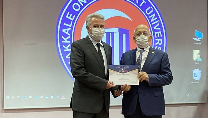 ÇOMÜ Buluş Fuarı'nda altın madalya kazandı
