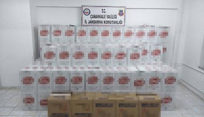 Çanakkale'de 1 milyon 268 bin kaçak makaron ele geçirildi
