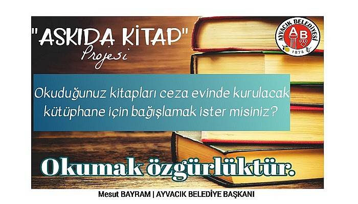 Ayvacık Belediyesi’nden Askıda Kitap kampanyası