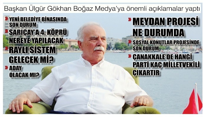 Başkan Ülgür Gökhan Boğaz Medya’ya önemli açıklamalar yaptı