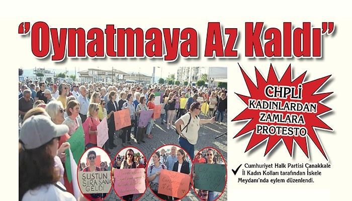 CHP'Lİ KADINLARDAN ZAMLARA PROTESTO