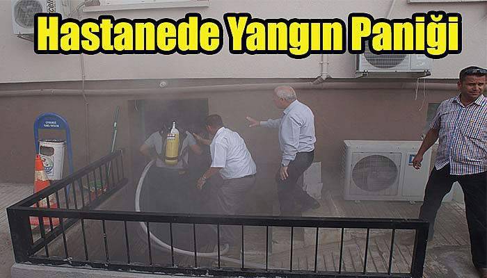 Lapseki'de Hastanede Yangın Paniği