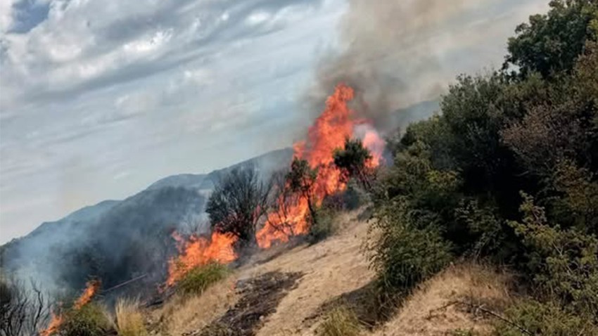 Ayvacık’ta Makilik Alanda Çıkan Yangın Söndürüldü