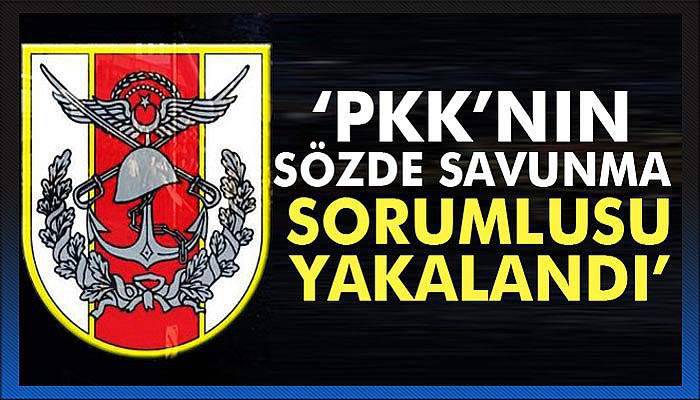 TSK: Bölücü Terör Örgütünün 'Öz Savunma Sorumlusu' Selim Aybar yakalandı