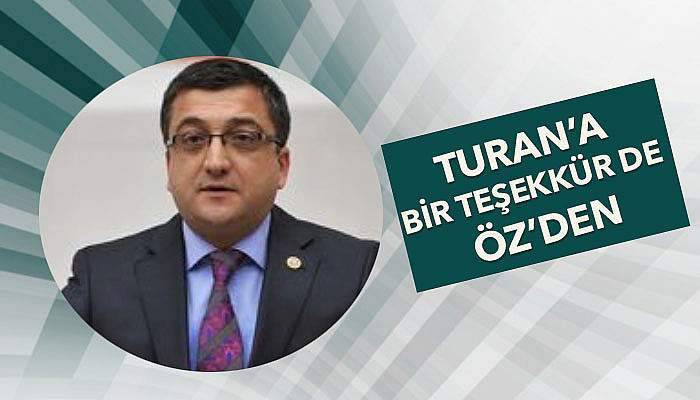 CHP'li Öz’den, Bülent Turan’a teşekkür