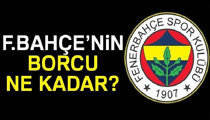 Fenerbahçe’nin borcu açıklandı| Fenerbahçe’nin borcu ve alacağı ne kadar?