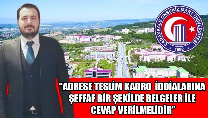  ÖZSÜER’DEN ÇOMÜ YÖNETİMİNE TEPKİ!