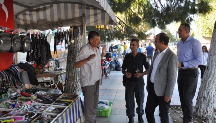 BİGA KAYMAKAMI DOLU, ESNAFI ZİYARET ETTİ