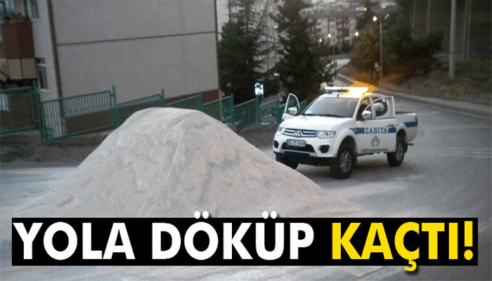 Yola kum döküp kayıplara karıştı