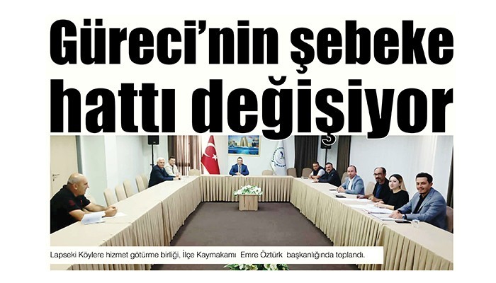 Güreci'nin şebeke hattı değişiyor