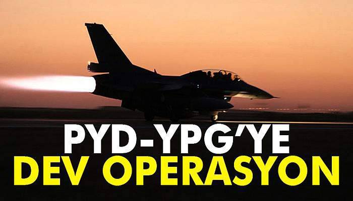 TSK’dan PYD-YPG’ye hava harekatı