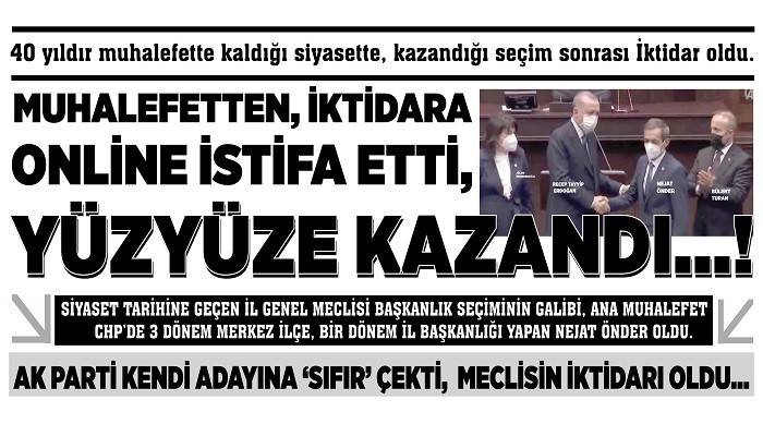 MUHALEFETTEN, İKTİDARA ONLİNE İSTİFA ETTİ, YÜZYÜZE KAZANDI...!