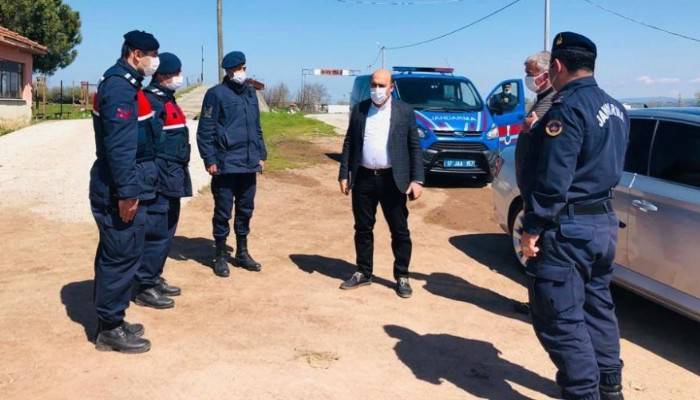 Kaymakam Mustafa Can Karantinadaki Köyleri Ziyaret Etti