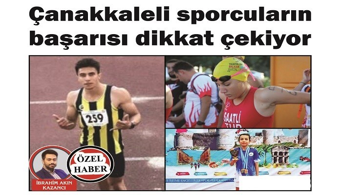 Çanakkaleli sporcuların başarısı dikkat çekiyor