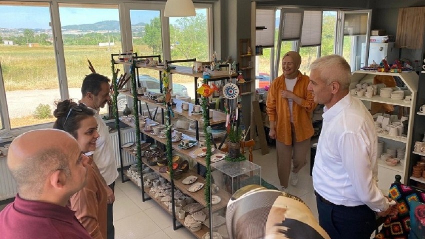 Çanakkale Valisi İlhami Aktaş'tan Terzialan’da Sanat Ziyareti