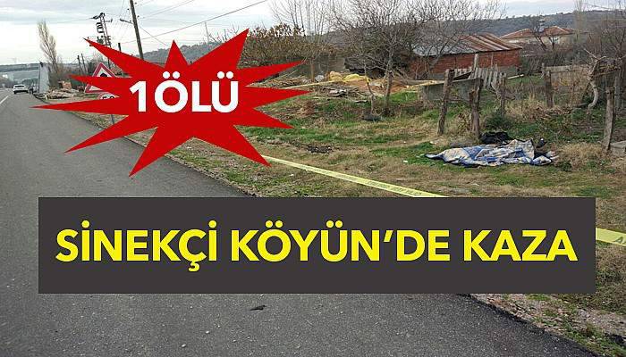 Biga'nın Sinekçi Köyü'nde meydana gelen kazada bir kişi öldü.