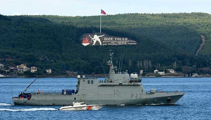 NATO savaş gemileri, 'Nusret-2021 Davet Tatbikatı' için Çanakkale'de (VİDEO)