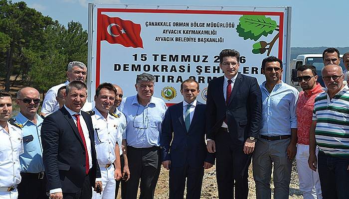 Ayvacık’a 15 Temmuz Şehitleri Hatıra Ormanı