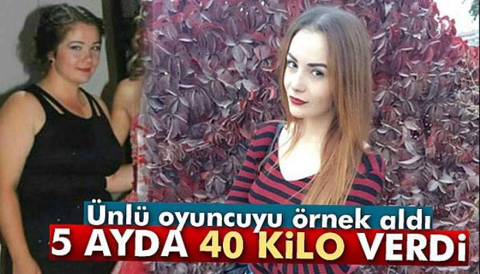  5 ayda 40 kilo verdi