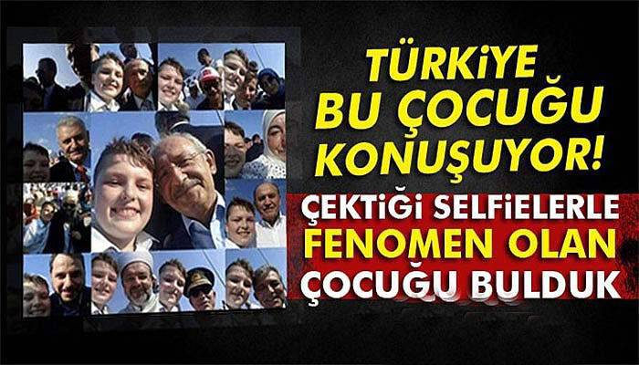 Çektiği selfielerle fenomen olan çocuğu bulduk