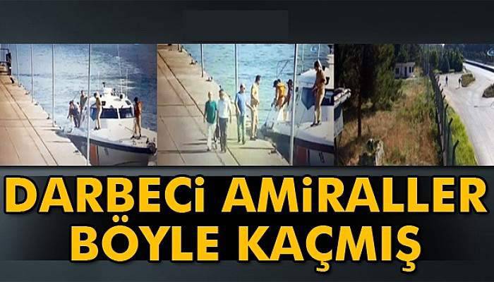 Amirallerin Donanma’dan kaçma anı kameralara yakalandı