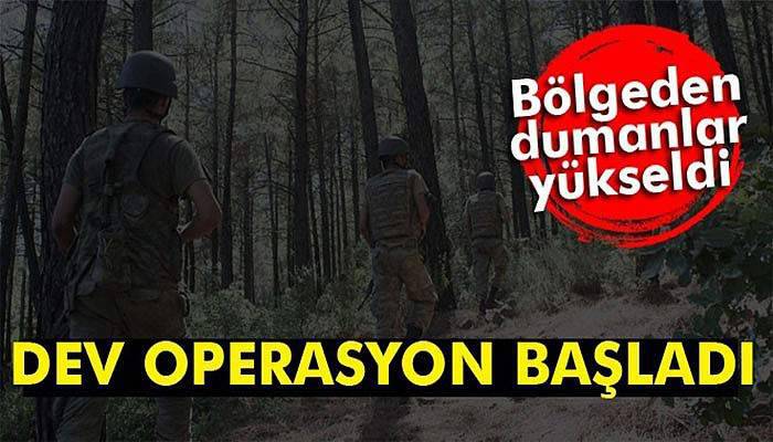 Ve operasyon başlatıldı: Bölgeden dumanlar yükseldi