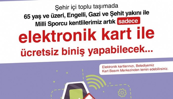 Şehiriçi Otobüslerine Sadece Elektronik Kart İle Binilebilecek