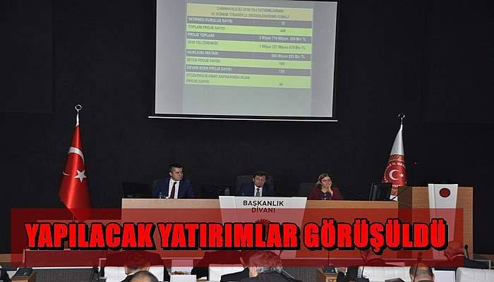 Yapılacak Yatırımlar Görüşüldü