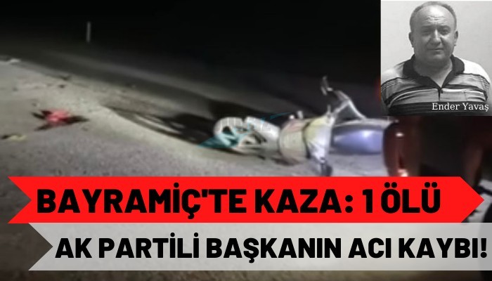 Bayramiçte kaza:  1 Ölü