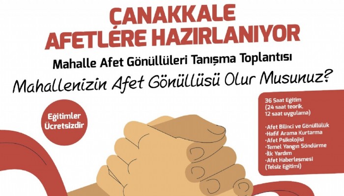 Mahallenizin Afet Gönüllüsü Olur Musunuz?