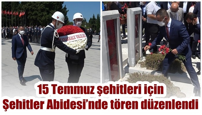 15 Temmuz şehitleri için Şehitler Abidesi’nde tören düzenlendi (VİDEO)