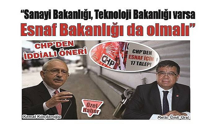 CHP’DEN İDDİALI ÖNERİ 