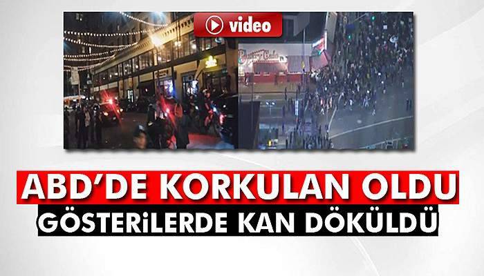 ABD'de korkulan oldu! Gösterilerde kan döküldü