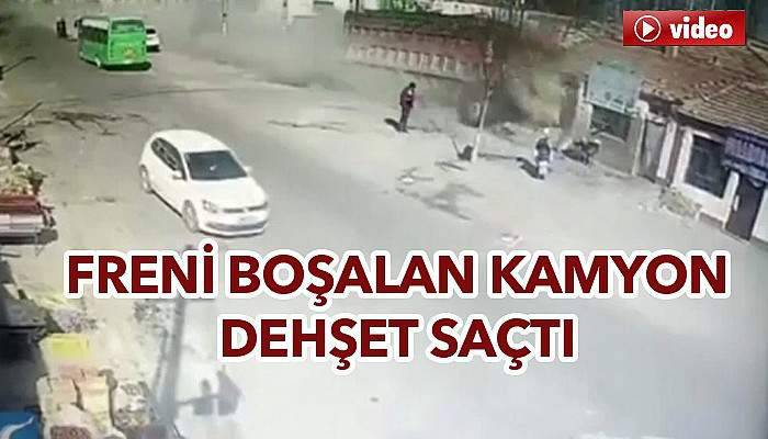 Freni boşalan kamyon dehşet saçtı: 4 ölü