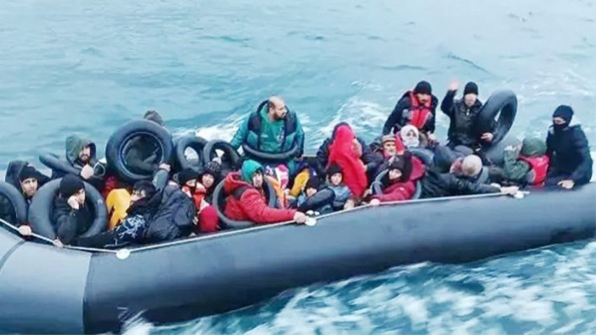 42 kaçak göçmen yakalandı