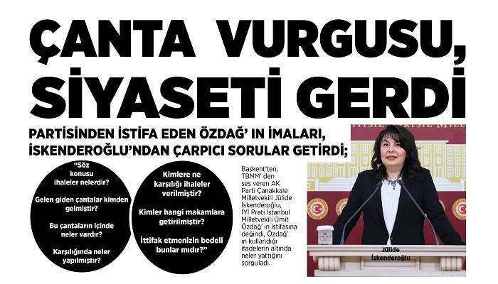 ÇANTA VURGUSU, SİYASETİ GERDİ