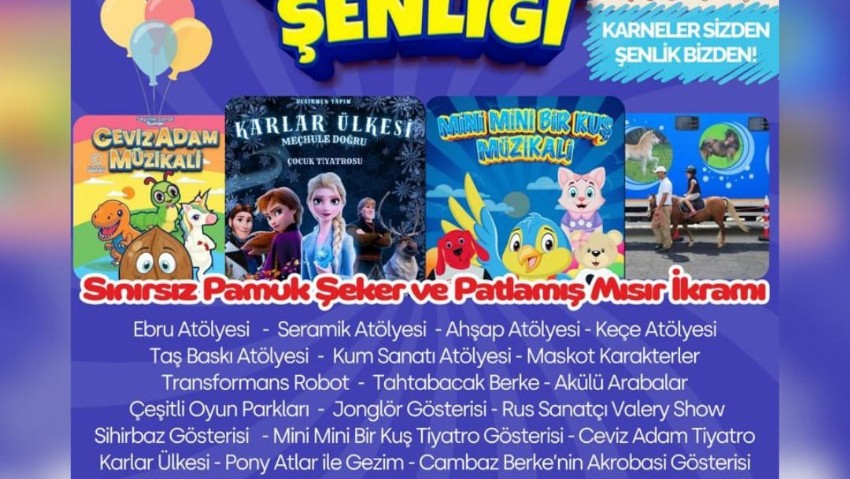 Lapseki Belediyesi, Çocuk Şenliği İle Renkli Anlara Ev Sahipliği Yapacak