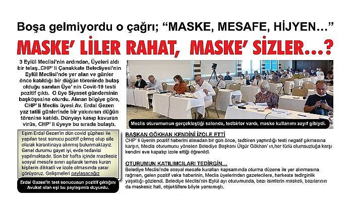 Boşa gelmiyordu o çağrı; “MASKE, MESAJE, HİJYEN…”