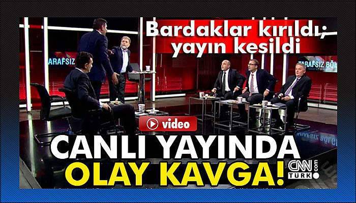 CNN Türk'te Aykut Erdoğdu ile Ayhan Oğan arasında olay kavga