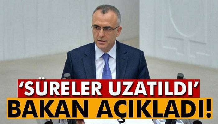  'Vergi beyanname süreleri uzatıldı'