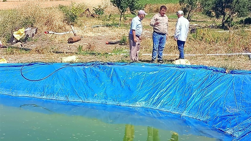 Çiftçiden Örnek Sulama Sistemi