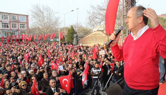 CHP'li İnce Çanakkale'de mitinge katıldı