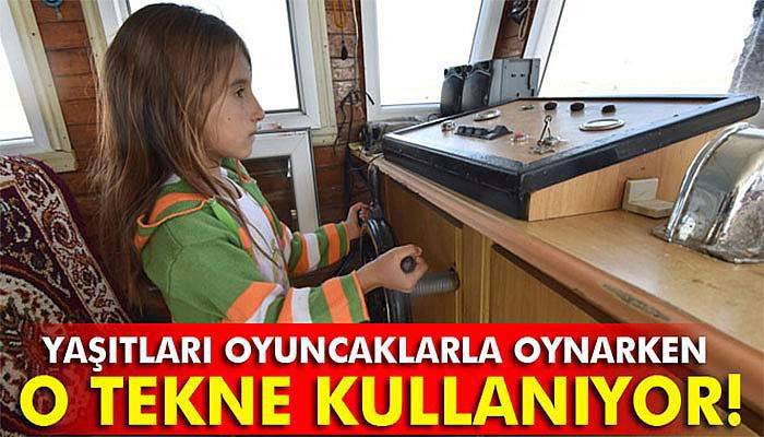 Yaşıtları oyuncaklarla oynarken o tekne kullanıyor