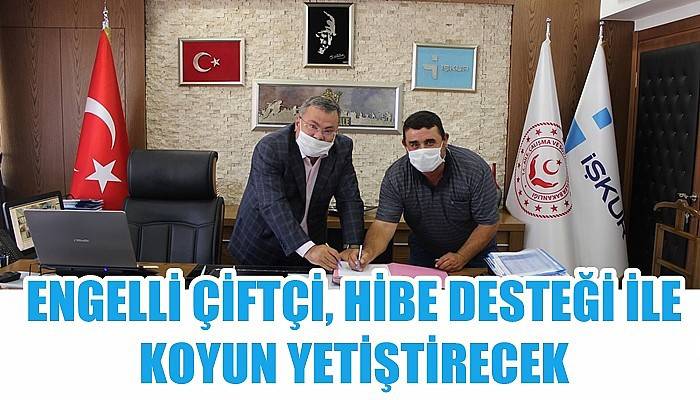 ENGELLİ ÇİFTÇİ, HİBE DESTEĞİ İLE KOYUN YETİŞTİRECEK