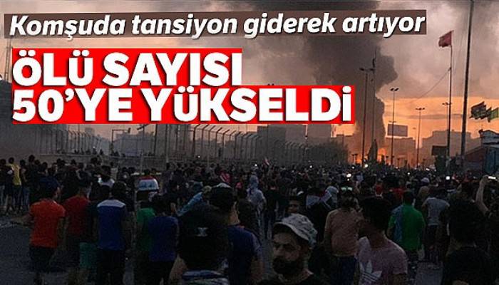 Irak'ta hükümet karşıtı protestolarda ölü sayısı 50'ye yükseldi