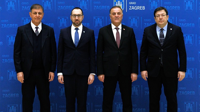 Başkan Erkek Zagreb'de