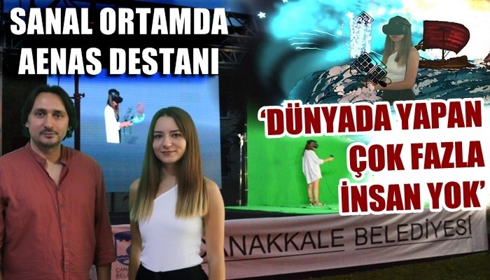 Canlı performansla sanal ortamda 3 boyutlu tuvale resim çizdi (VİDEO)