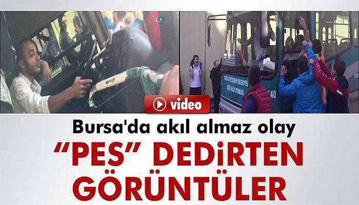 Bursa'da özel halk otobüsü direksiyonunda 